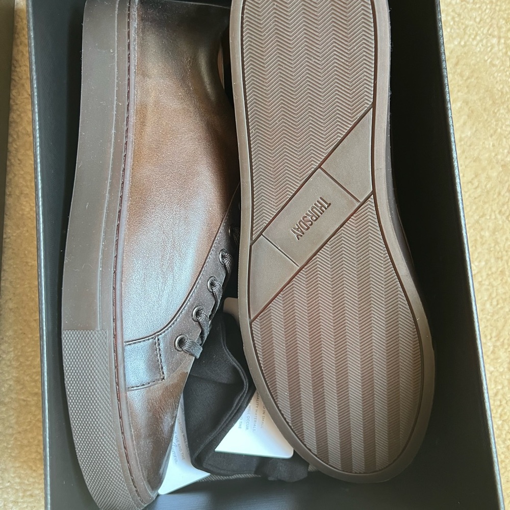 Thursday Boot Company Brown Sneakers with Ribbed Sole